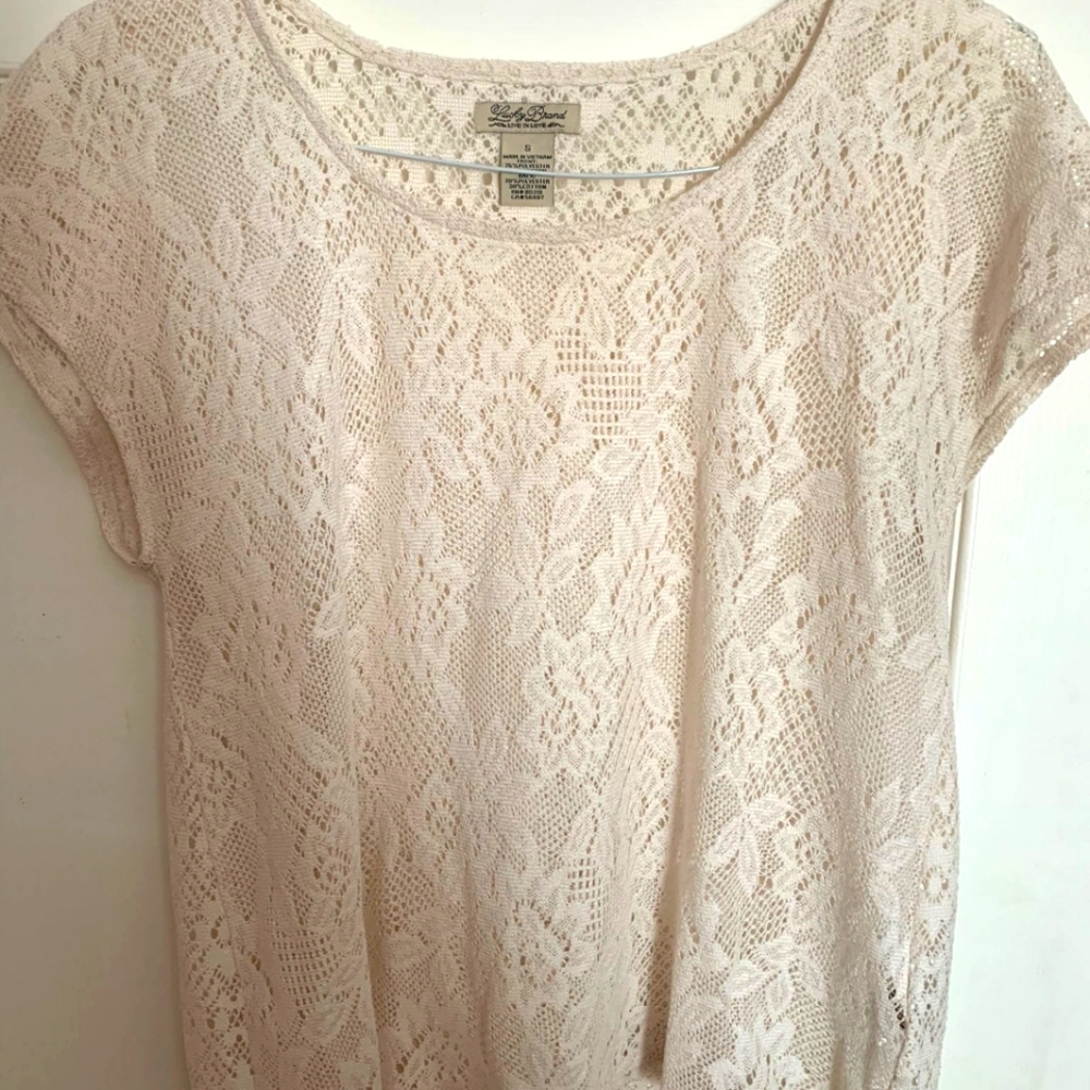 Lucky Brand lace detailed top